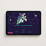 "Disney and Pixar birthday Buzz" - Online Kids Birthday Invitations in Grape by Katie Zimpel - Desktop layout