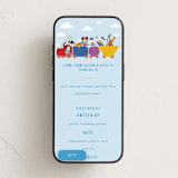 "Disney Mickey & Friends Birthday Train" - Online Kids Birthday Invitations in Sky by Madhvi Samimi - Mobile layout
