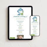 "Disney and Pixar's Monster's Inc Party" - Online Kids Birthday Invitations in Marshmallow by Holly Whitcomb - Mobile + desktop layout