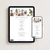 "Plant Lovers" - Online Party Invitations in Leaf by Grae - Mobile + desktop layout