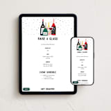 "Time to pour the wine!" - Online Party Invitations in Ice by Cindy Chu - Mobile + desktop layout