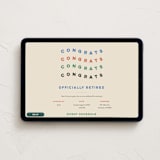 "congrats wave" - Online Party Invitations in Cream by Amy Kross - Desktop layout