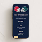 "Ready for Football" - Online Party Invitations in Navy by Nathan Poland - Mobile layout