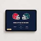 "Ready for Football" - Online Party Invitations in Navy by Nathan Poland - Desktop layout