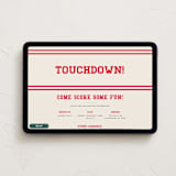 "Touchdown" - Online Party Invitations in Cherry by Louise Kay - Desktop layout