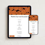 "Baller" - Online Party Invitations in Pumpkin by Inkblot Design - Mobile + desktop layout