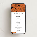 "Baller" - Online Party Invitations in Pumpkin by Inkblot Design - Mobile layout
