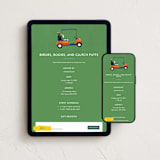 "Golfing Dad" - Online Party Invitations in Grass by Becky Nimoy - Mobile + desktop layout