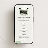 "The End" - Online Party Invitations in Mint by Gwen Bedat - Mobile layout