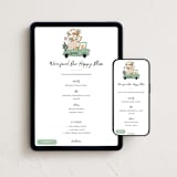 "Moved" - Online Party Invitations in Seafoam by Elly - Mobile + desktop layout