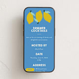 "Limoncello" - Online Party Invitations in Sky by Morgan Kendall - Mobile layout