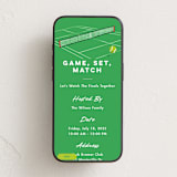 "Tennis" - Online Party Invitations in Forest by Becky Nimoy - Mobile layout