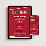 "true crime" - Online Party Invitations in Blood by Deborah Chou - Mobile + desktop layout