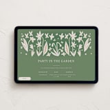 "Friendly Flowers" - Online Party Invitations in Emerald by Ani Somi - Desktop layout