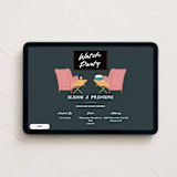 "Recliners" - Online Party Invitations in Poppy by Becky Nimoy - Desktop layout