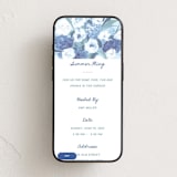 "Hydrangea" - Online Party Invitations in Ice by Teju Reval - Mobile layout