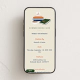 "Book Club" - Online Party Invitations in Cream by Becky Nimoy - Mobile layout