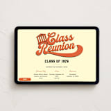 "Retro Class Reunion" - Online Party Invitations in Butter by Becky Nimoy - Desktop layout