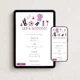 "soccer info meeting" - Online Party Invitations in Candy Store by Kamala Nahas - Mobile + desktop layout