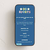 "Go Sports" - Online Party Invitations in Denim by Rachelle Clarke - Mobile layout