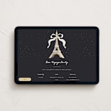 "Eiffel" - Online Party Invitations in Noir by Gwen Bedat - Desktop layout