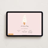 "Gelato" - Online Party Invitations in Cotton Candy by Gwen Bedat - Desktop layout