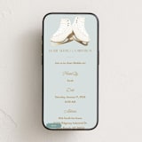 "Salchow" - Online Party Invitations in Ice by Gwen Bedat - Mobile layout