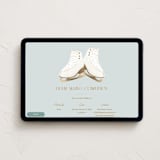 "Salchow" - Online Party Invitations in Ice by Gwen Bedat - Desktop layout