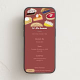 "Pie Season" - Online Party Invitations in Cinnamon by Baumbirdy - Mobile layout