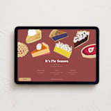 "Pie Season" - Online Party Invitations in Cinnamon by Baumbirdy - Desktop layout