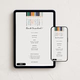 "Pencil Box" - Online Party Invitations in Chalkboard by Gwen Bedat - Mobile + desktop layout