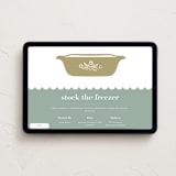 "Stock The Freezer" - Online Party Invitations in Forest by Britainy Guadagnolo - Desktop layout