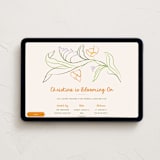 "Blooming On" - Online Party Invitations in Garden by Kamala Nahas - Desktop layout