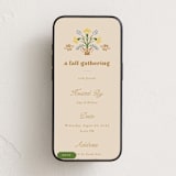"Embroidery" - Online Party Invitations in Cashew by Becky Nimoy - Mobile layout