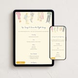 "Sip, Sway, Groove the Night Away!" - Online Party Invitations in Ivory by Sarah Rosenthal - Mobile + desktop layout