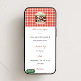"BBQ Burger" - Online Party Invitations in Peach by Alethea and Ruth - Mobile layout