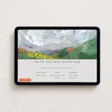 "Adventure Fields" - Online Party Invitations in Steel by Holly Whitcomb - Desktop layout