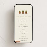 "New Digs" - Online Party Invitations in Succulent by Sarah Hawkins Designs - Mobile layout