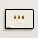 "New Digs" - Online Party Invitations in Succulent by Sarah Hawkins Designs - Desktop layout