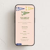 "celebration flags" - Online Party Invitations in Peach by Elizabeth Bishop - Mobile layout