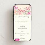"Floral Border" - Online Party Invitations in Summer Fuchsia by Pippa Shaw - Mobile layout