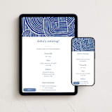 "all the rays" - Online Party Invitations in Atlantic Blue by raven erebus - Mobile + desktop layout