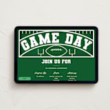 "The Big Game" - Online Party Invitations in Grass by Becky Nimoy - Desktop layout
