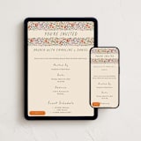 "Wildflower Brunch" - Online Party Invitations in Confetti by 2birdstone - Mobile + desktop layout