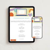"PowerPoint Party" - Online Party Invitations in Retro by taylorVdesign - Mobile + desktop layout
