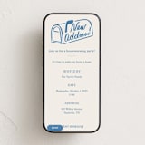 "Letterbox" - Online Party Invitations in Cobalt by Sierra Lee - Mobile layout