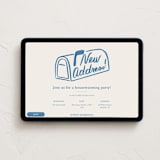 "Letterbox" - Online Party Invitations in Cobalt by Sierra Lee - Desktop layout
