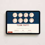 "baseball" - Online Party Invitations in Blue Jay by Kamala Nahas - Desktop layout