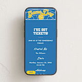 "College Basketball" - Online Party Invitations in Sky by Becky Nimoy - Mobile layout