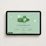 "New Pad" - Online Party Invitations in Lily Pad by mo kelley - Desktop layout